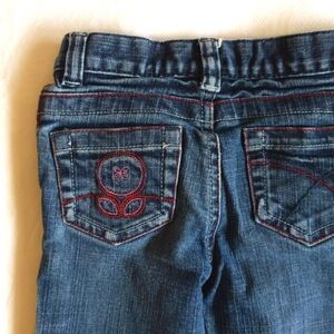 joe fresh embroidered dark wash denim jeans 3T toddler girls